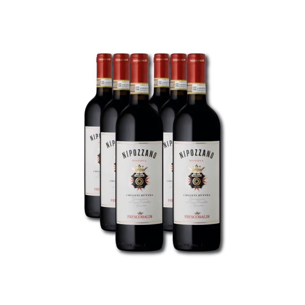 6 Bottiglie Chianti Rufina Cantinetta Enoteca 2019 Frescobaldi – La DOCG Riserva Nipozzano